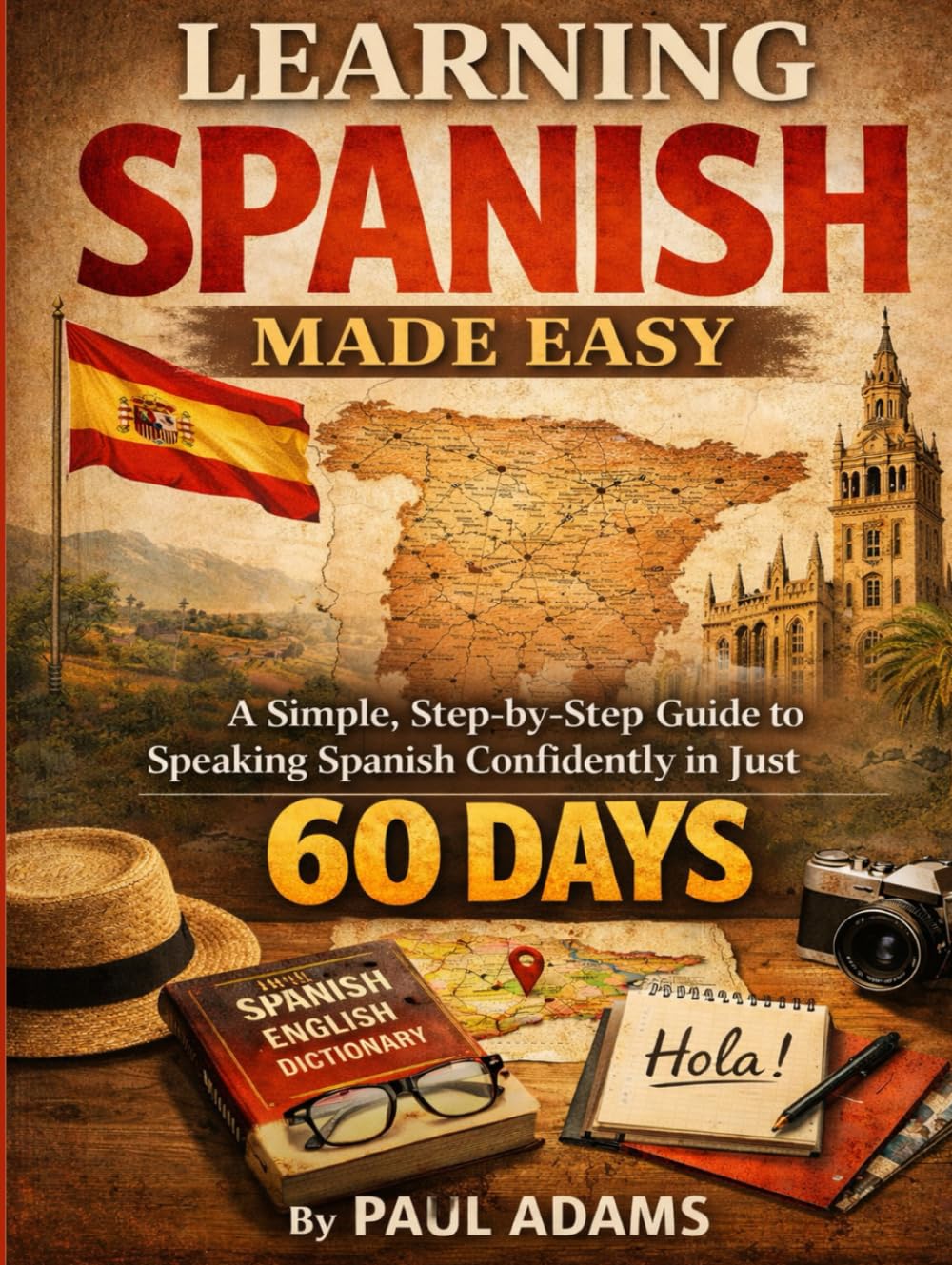 LEARNING SPANISH MADE EASY: A Simple, Step-by-Step Guide to Speaking Spanish Confidently in Just 60 DAYS (Foreign language learning)