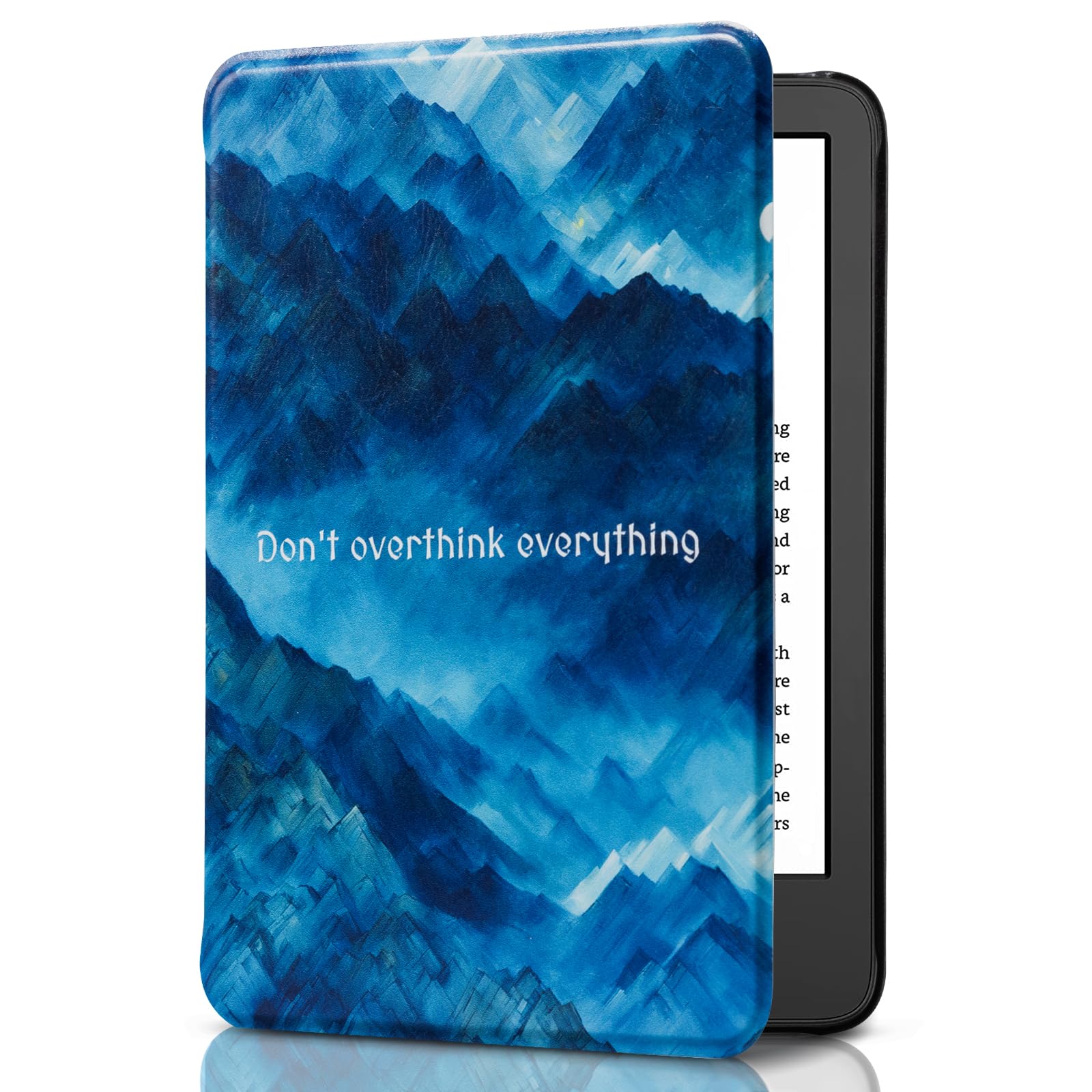CoBak Case for 6" Kindle 11th Generation 2024/2022 & International Version, Premium PU Leather Smart Cover with Auto Sleep/Wake for 6" E-Reader, Matcha Green — view 13