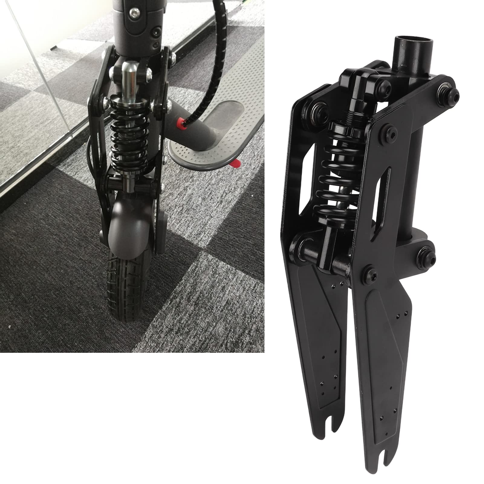 BuyWeek Amortisseur de Scooter Électrique pour Xiaomi M365, Amortisseur de Vibration de Trottinette Électrique Accessoires de Scooter Électrique