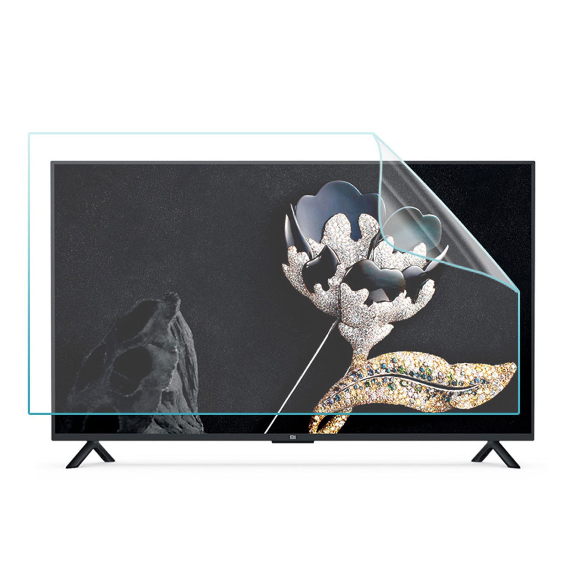 Protectores De Pantalla De TV 32-75 Pulgadas Película De Protección De Ojos Contra La Luz Azul, Película De Filtro Antideslumbrante Para Pantallas Curvas, Alivia La Tensión Ocular / 34in 815x345mm