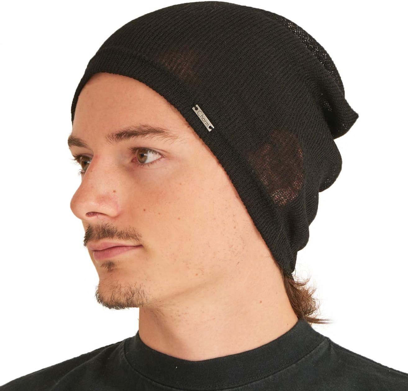 CHARM Mens Light Weight Summer Beanie - Womens Breathable Slouchy Baggy Knit Hat