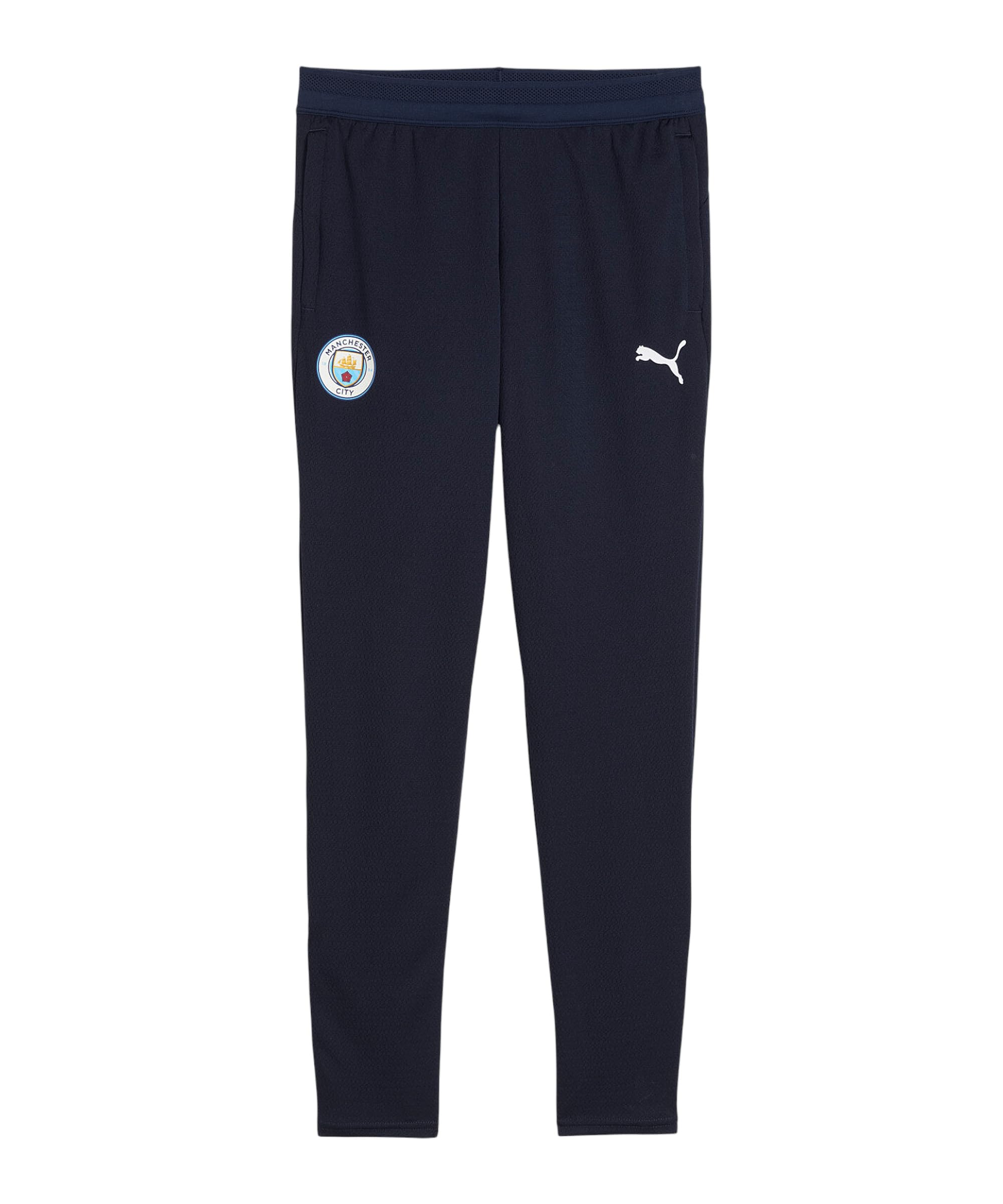 PUMA Manchester City FC Kids' Training Pants with Pockets 25/26, Blue (Deep Navy), 116