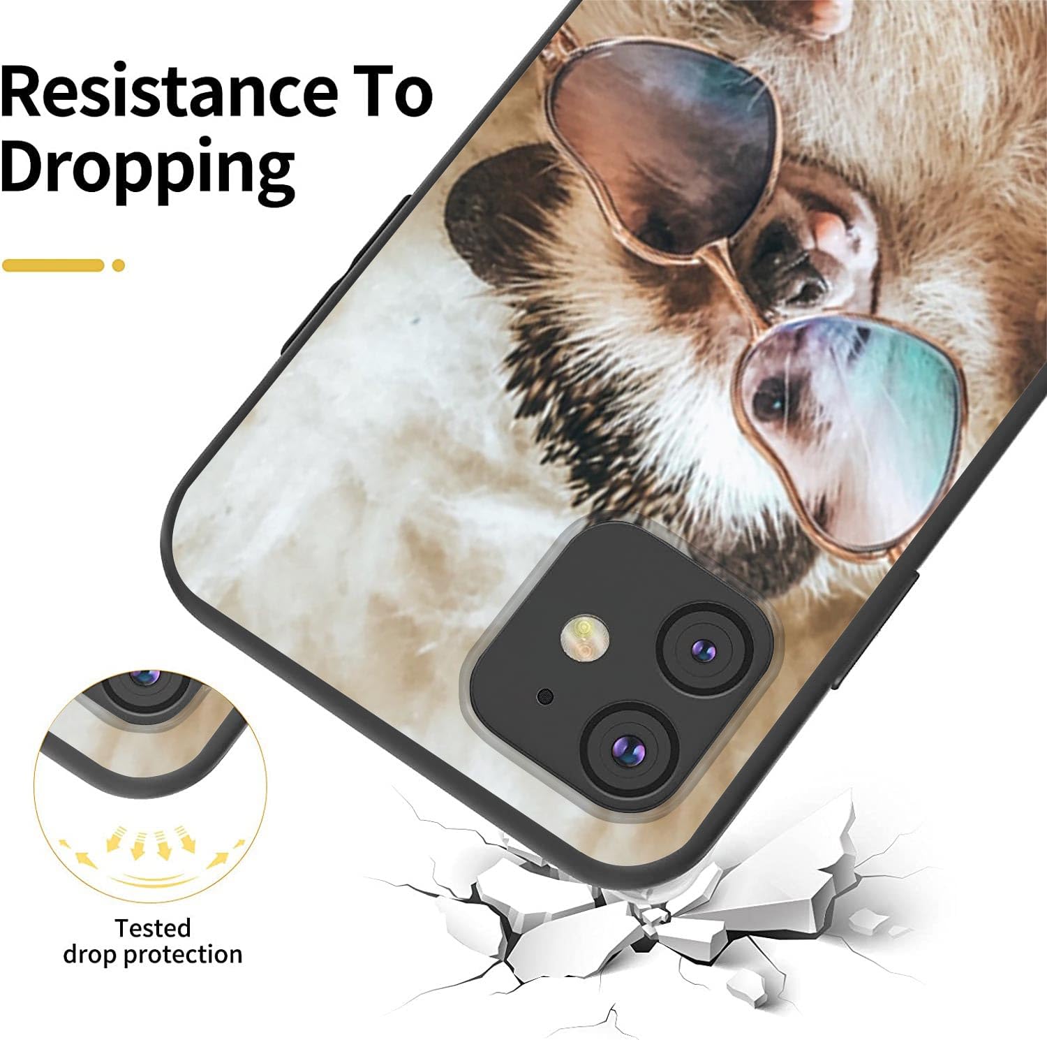 Sunrive Cover Per Huawei Y7, Custodia Case in molle Trasparente TPU silicone Morbida Flessibile Pelle Antigraffio protettiva(tpu Panda