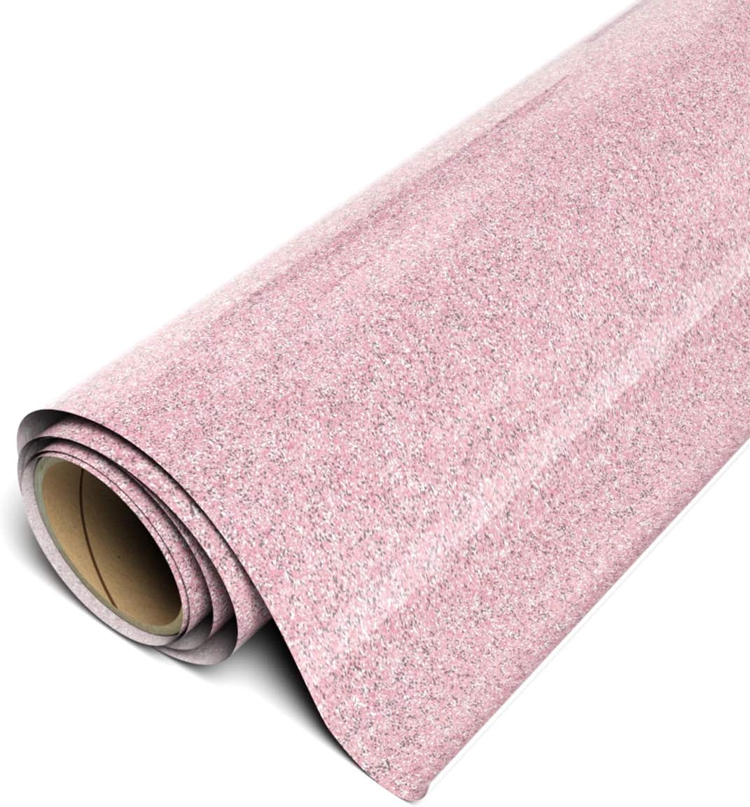 Siser Sparkle HTV 12"x1yd Roll - Smooth Glitter Heat Transfer Vinyl (Pink Lemonade)
