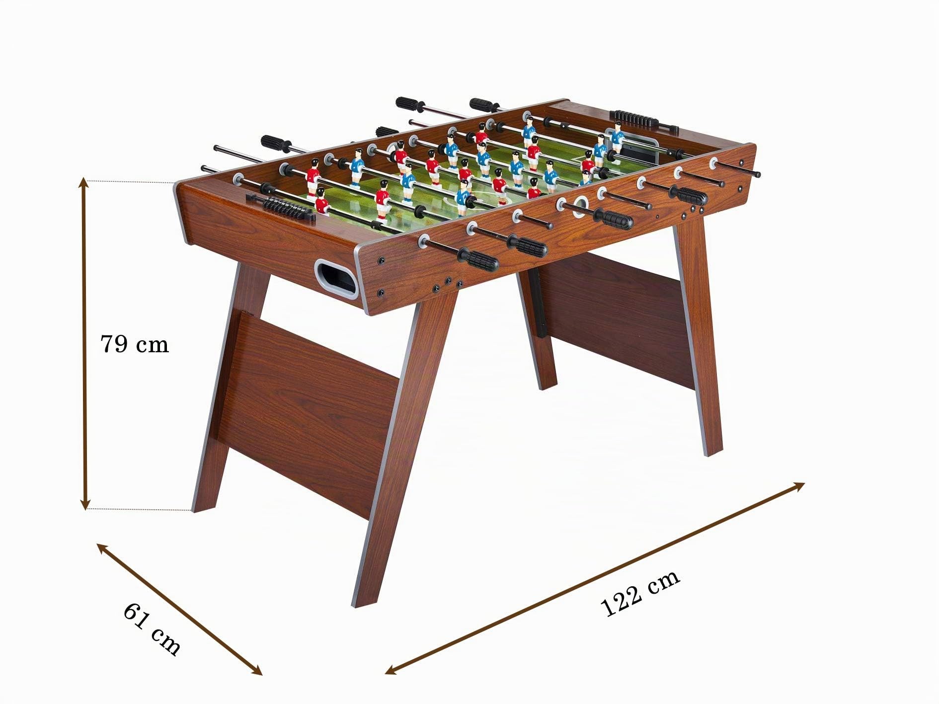 LEOMARK Tischfußball - Classic Fußball - Kicker, Tischkicker für Kinder, Kickertisch mit Zubehör, Kickertische, Tischkicker für Party und Spielzimmer, Dim: 122 x 61 x 79 (Höhe) cm
