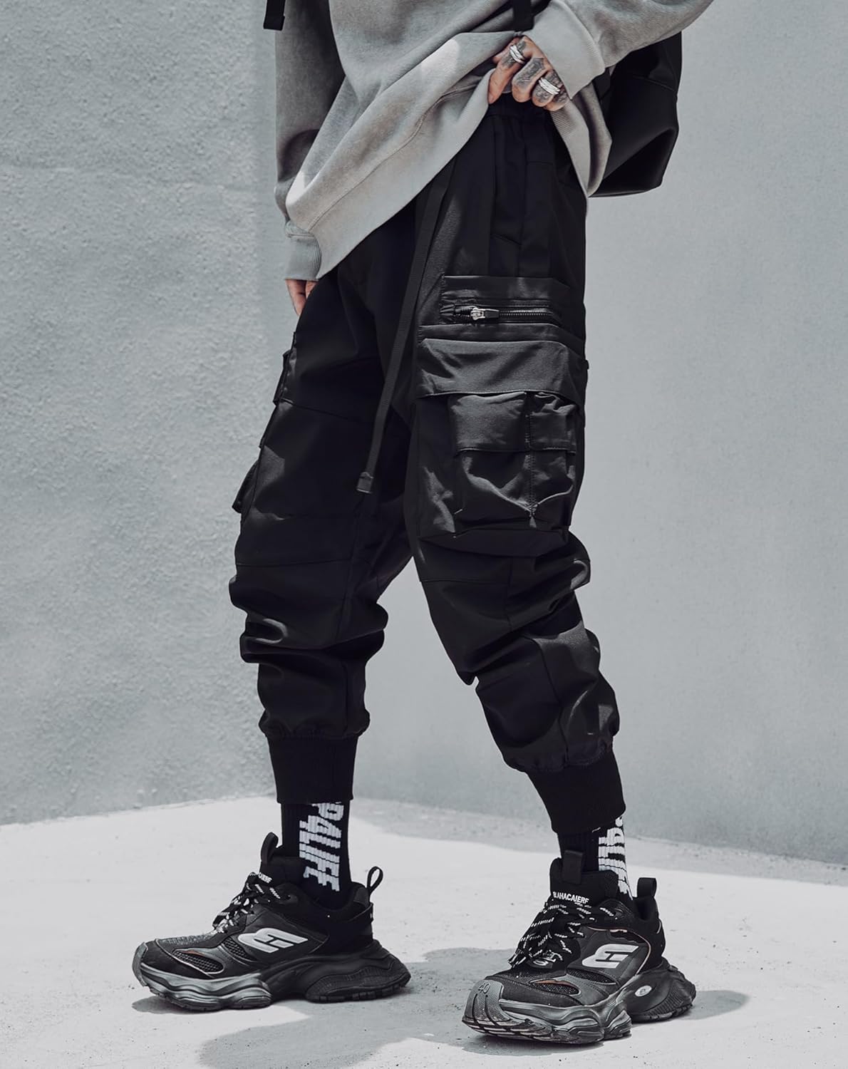 Niepce Inc Streetwear Techwear Cargo Pants for Men - Image 2