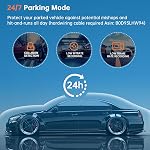 Dash Cam Front and Rear Camera, 2.5K+1080P QHD Dual Channel Dashcam for Cars, Mini Car Camera, 2 inch IPS Screen, WDR Night Vision, 24 Hours Parking Monitor, G-Sensor,Card NOT Included