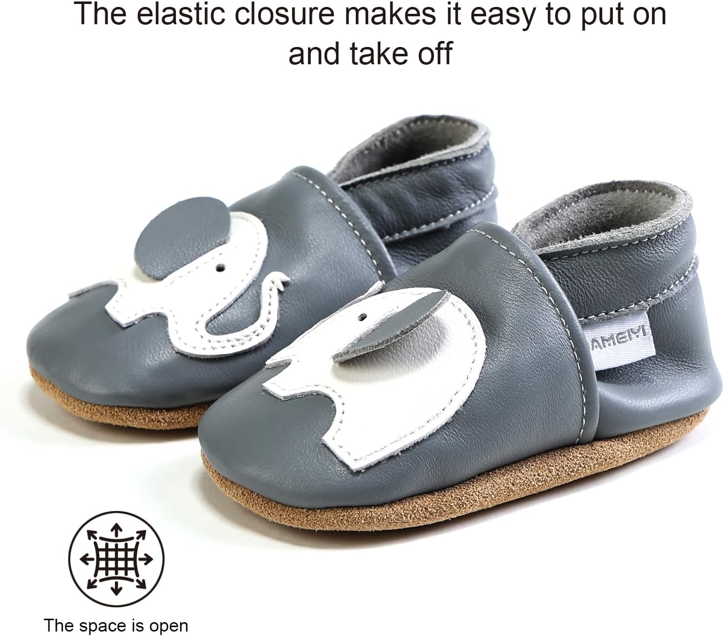 Soft Sole Genuine Leather Baby Shoes, Non-Slip Breathable Unisex Infant Toddler Prewalker Moccasins
