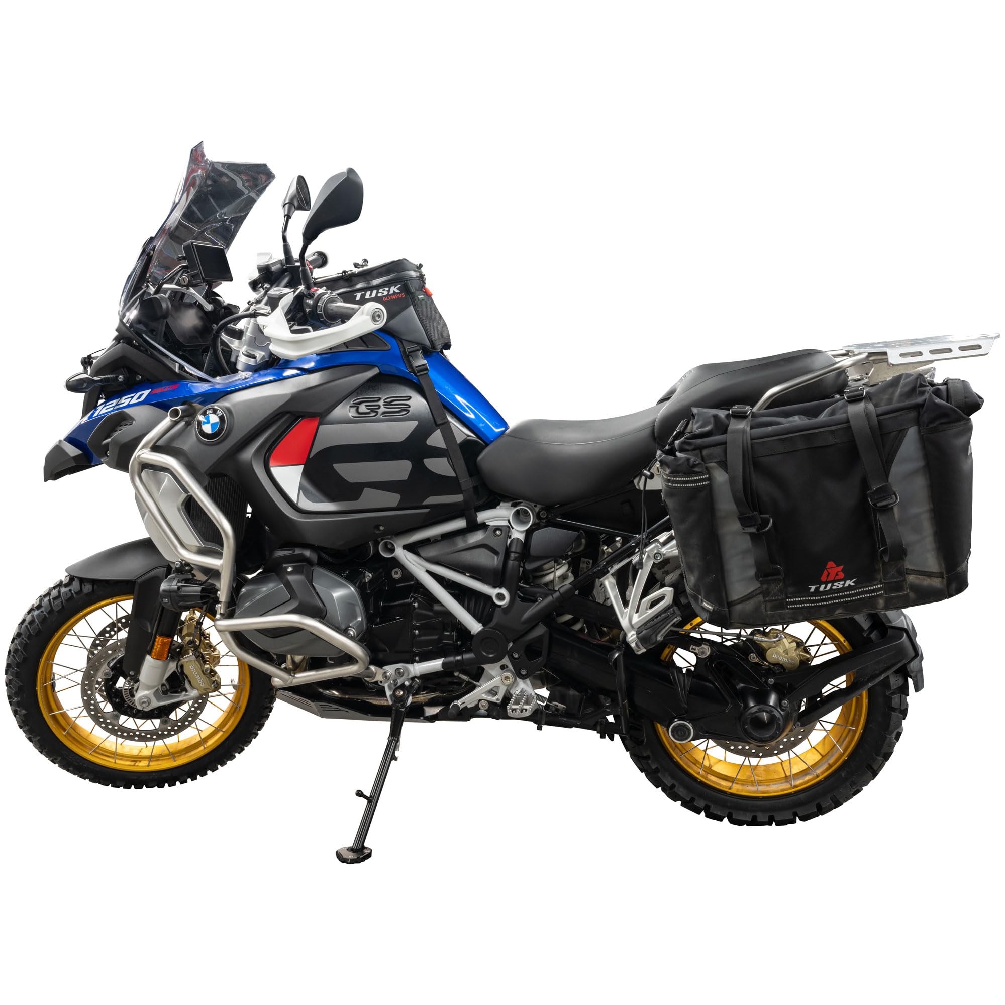Amazon.com: TUSK Pannier Racks With Olympus Pannier Bags Black/Tan