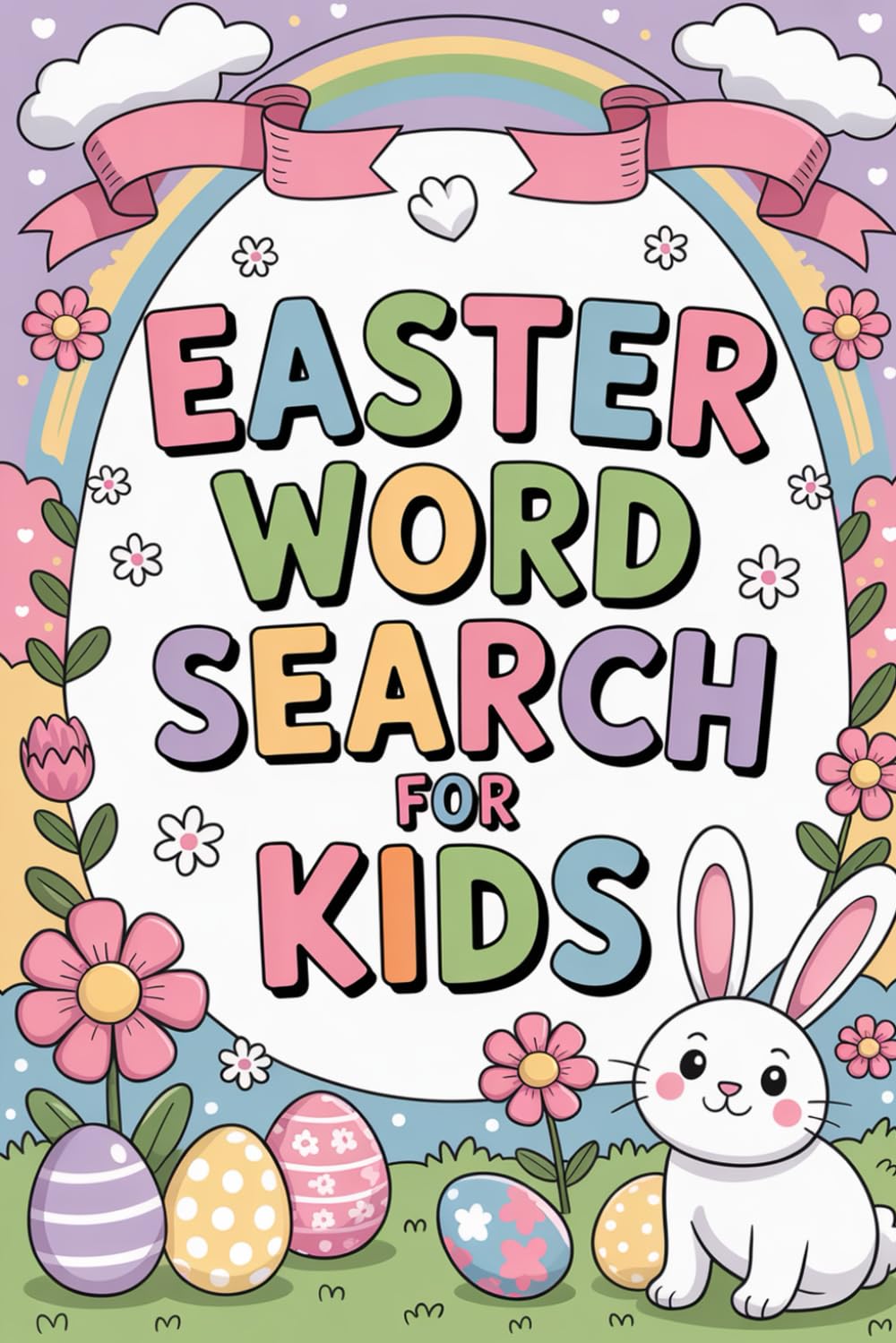 Easter Word Search for Kids: No-Pressure Lexicon Puzzle Workbook for Grade School Ages 6-8