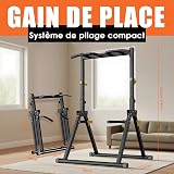 DH FitLife Barre de Traction Pliable avec Supports Barre d’Haltères - 3