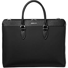 Maverick & Co. Alpha Slim 16 Inch Laptop Briefcase for Men Women, Black