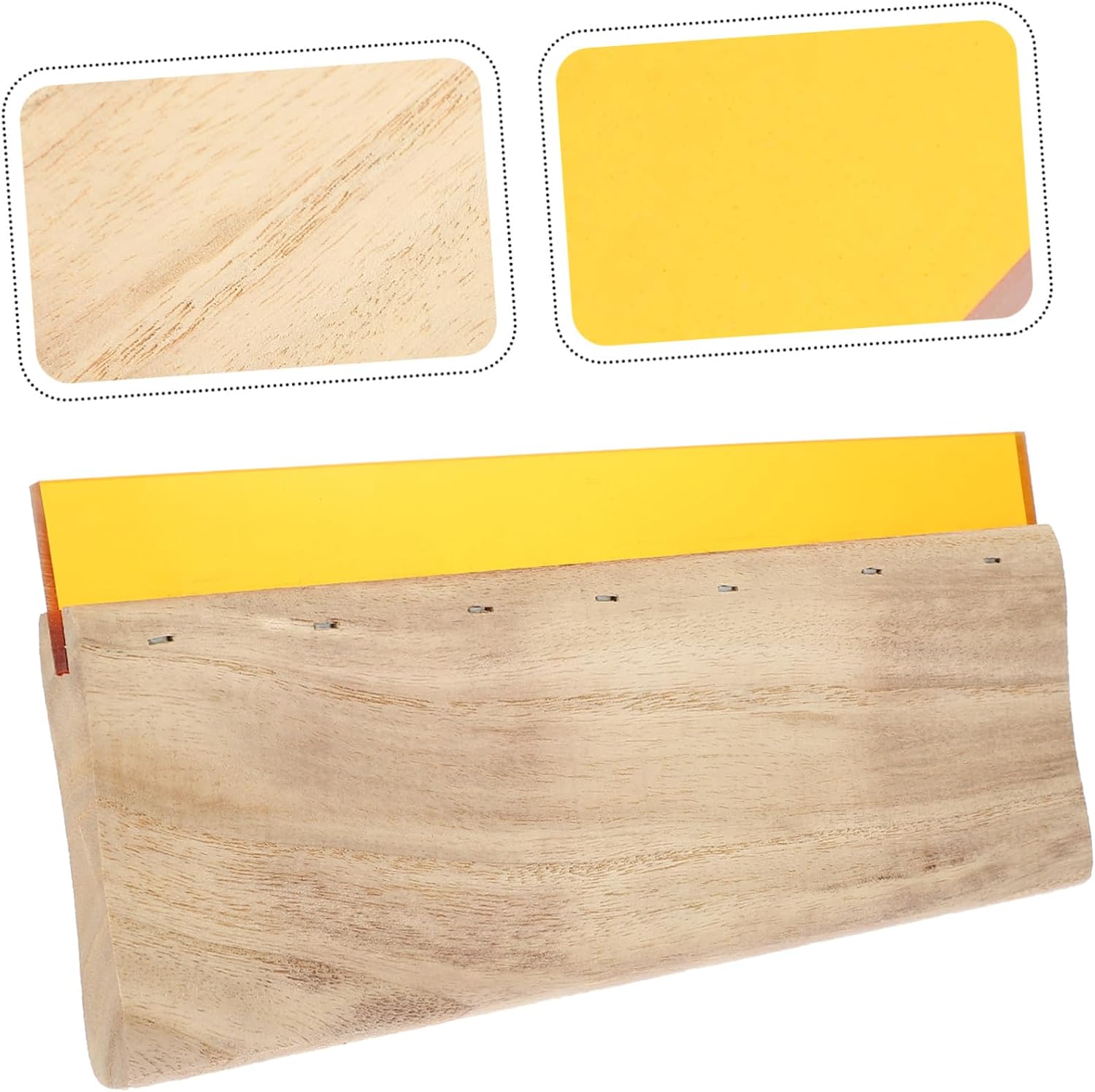 FIXOSHEE Screen Printing Scraper Wood Ink Scraper Squeegee for Screen Printing Scratch Board