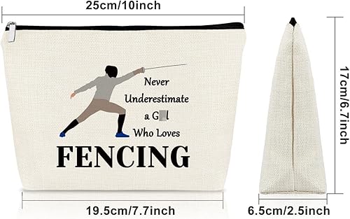 Miniatura 3 de Bolsa de maquillaje de regalo para mujer, Quién ama la esgrima
