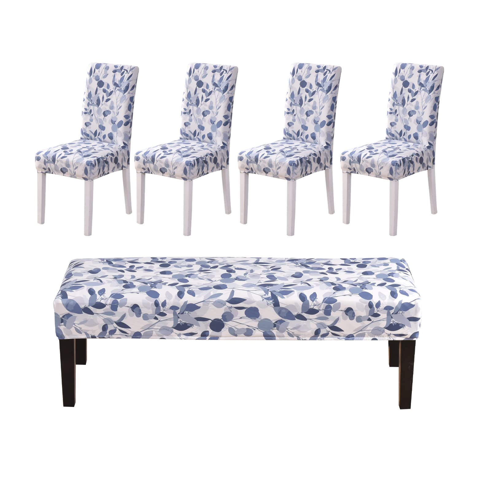 Dining Chair Covers Set - Parsons Chair Slipcover -9