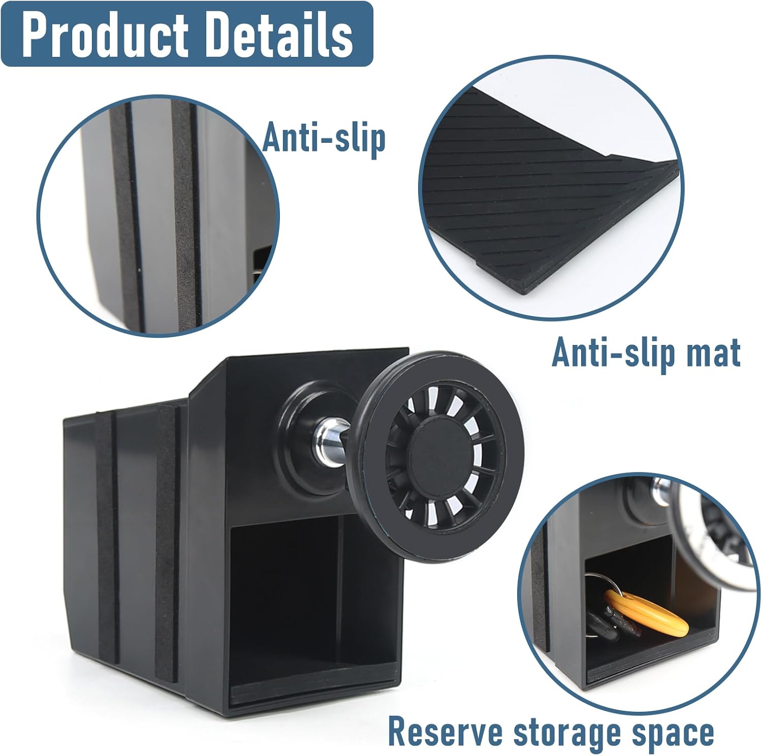 Kyostar Magnetic Phone Holder for Ford Maverick 2022 2023 2024, Cubby Insert Design Strong Magnet for Maverick Truck Accessories