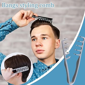 Texture Comb Wide Tooth Hair Styling Comb – Texturizing & Volumizing Grooming Comb for Curly Hair, Root Lift & Hair Separation