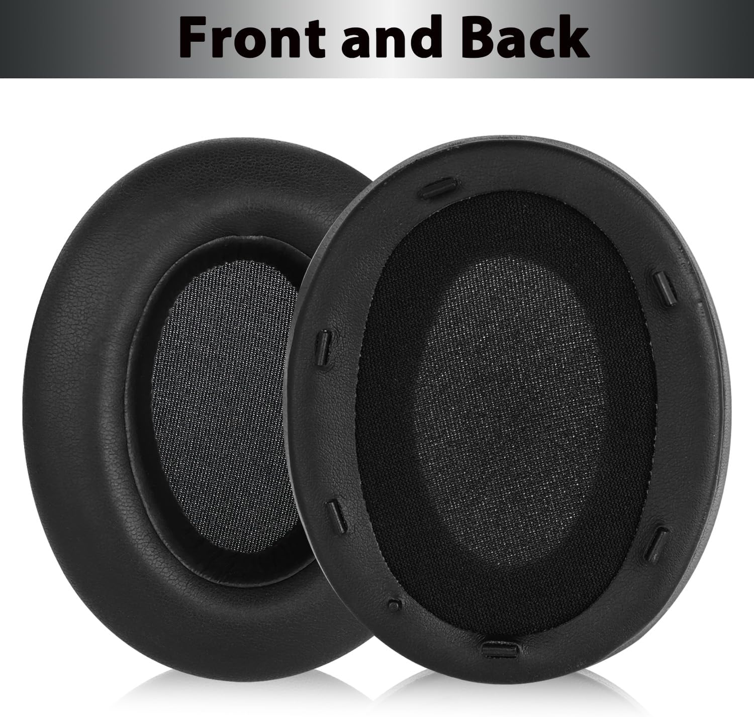 WH-XB910N Replacement Earpads Ear Cushions with Net and Buckle,Noise Canceling Headset Cover Ear Pads Repair Parts for Sony WH-XB910N Over-Ear Wired&Wireless Headphone(Black) - Image 6