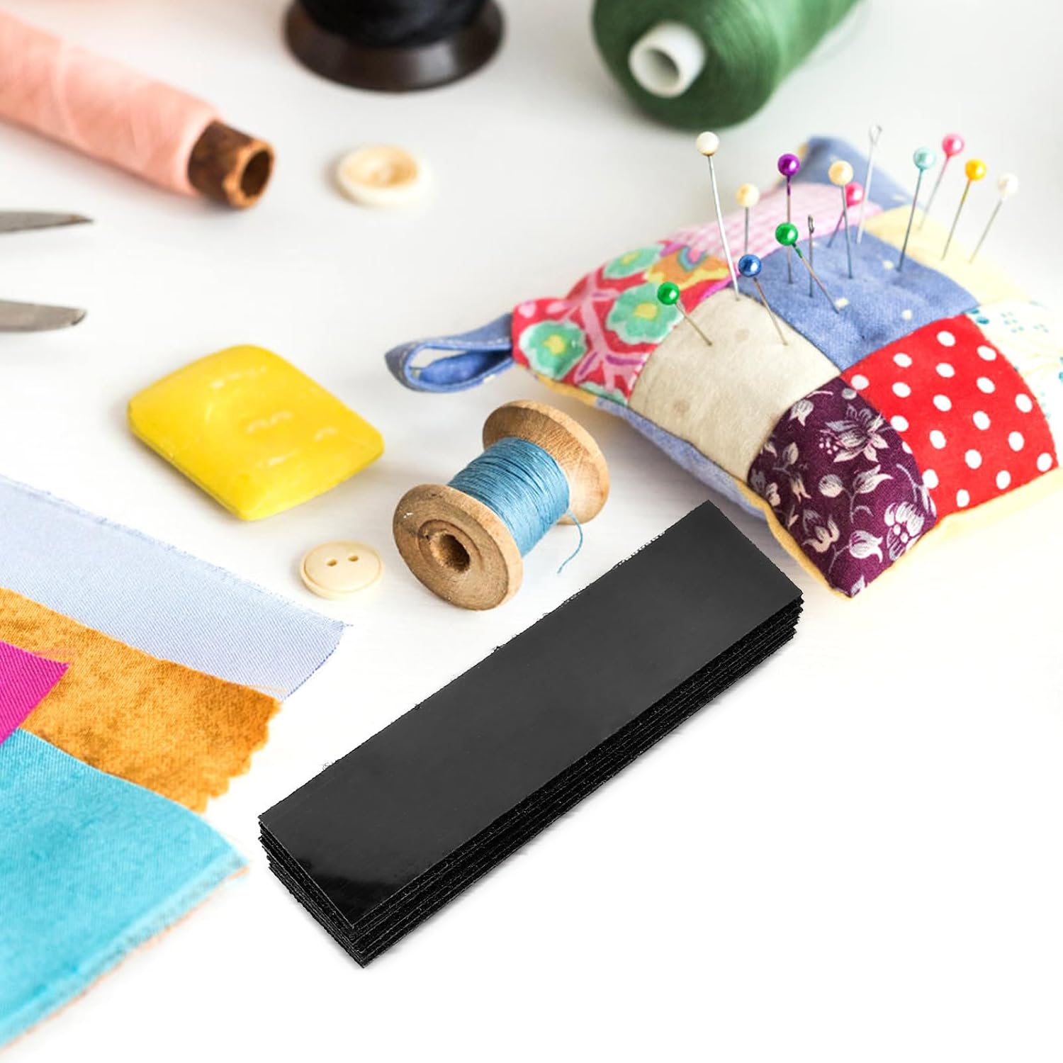 Adhesive Hook and Loop Strips Convenient Application 25pcs with Nylon and Polyester Material and Can be Cut to Size, Fastening Tape for Sewing for DIY Clothes and Crafts