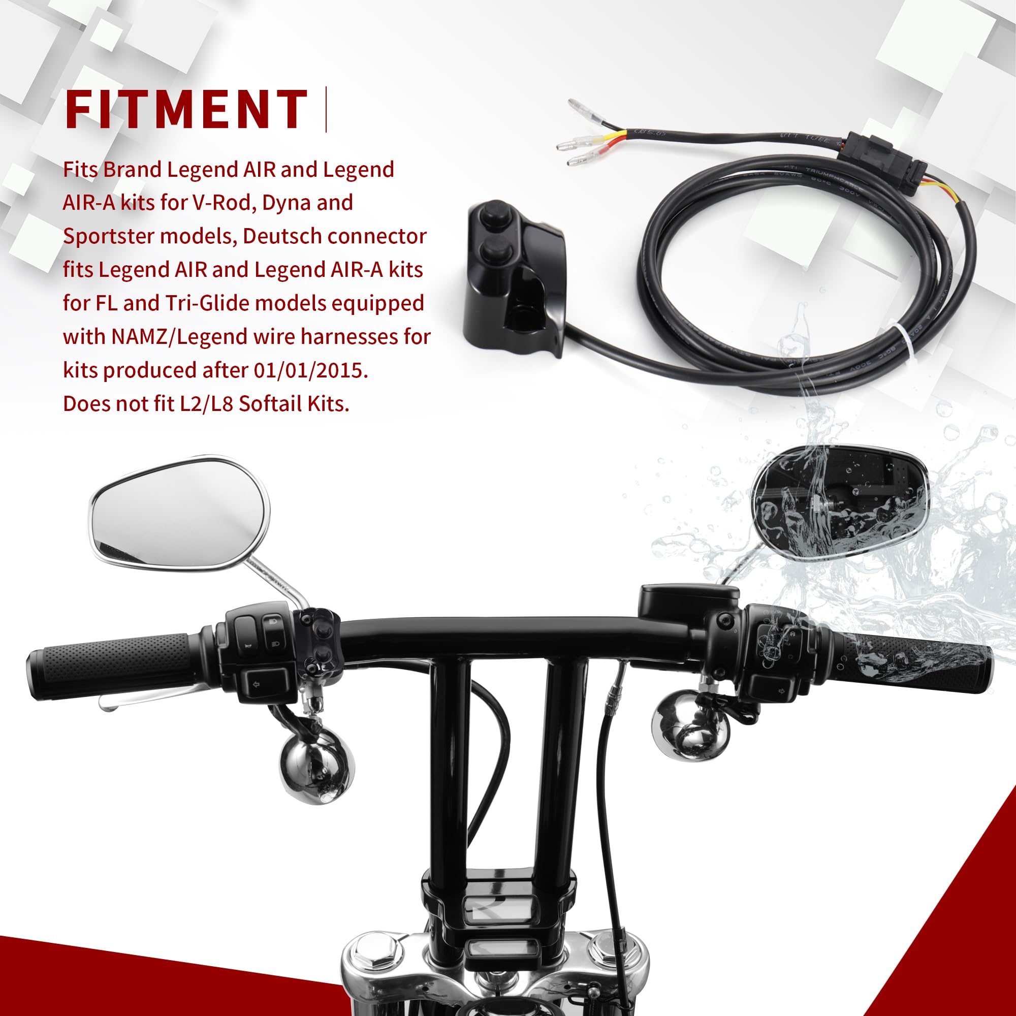 Amazon | TIGERSGATE ブラック 2.54cm ハンドルバー エアライド