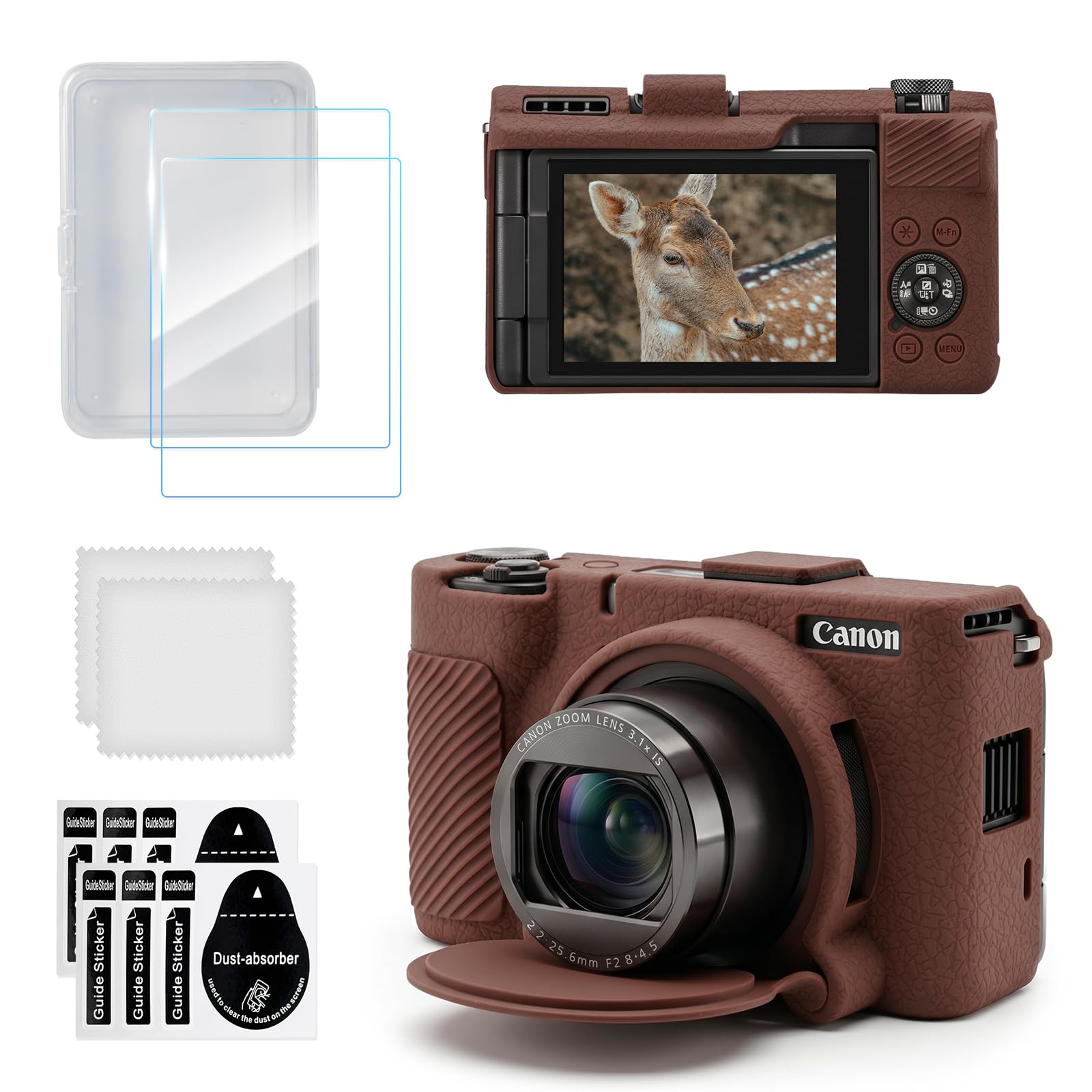 Funda de silicona Canon PowerShot V1 accesorios de cubierta para Vlog 8