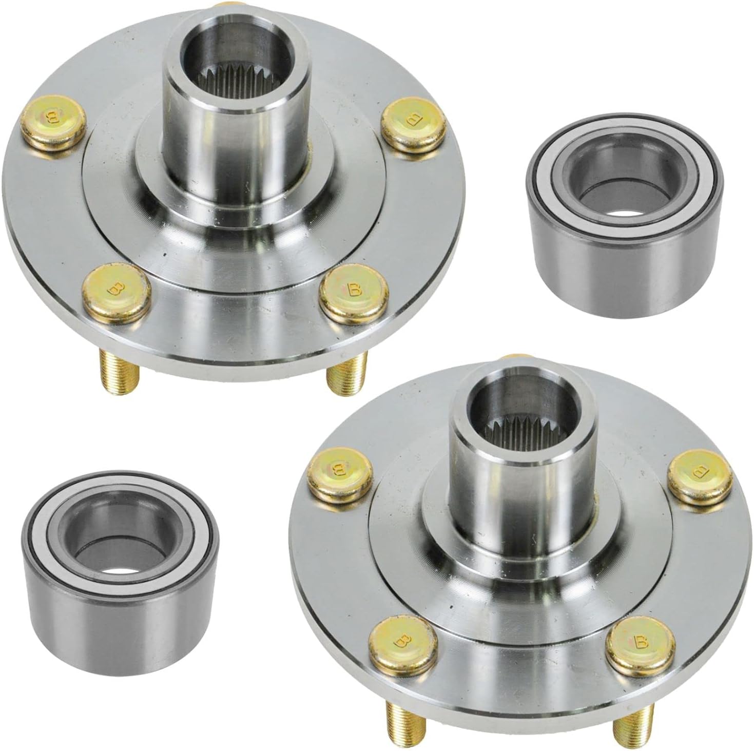 Front Wheel Hub & Bearing Driver & Passenger Side Kit Set for Mazda 3 Mazda3