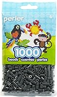 Vista 1 de Perler Beads Fuse Beads for Crafts, 1000pcs, Dark Gray