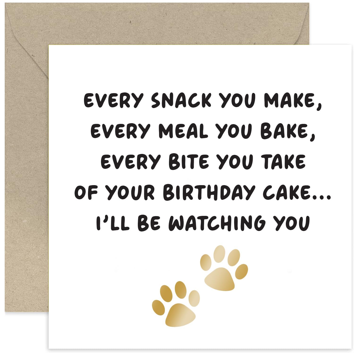 Old English Co. Biglietto Di Compleanno Con Cane – Have A Pawsome Birthday – 150x150 Mm, Interno Bianco, Con Busta