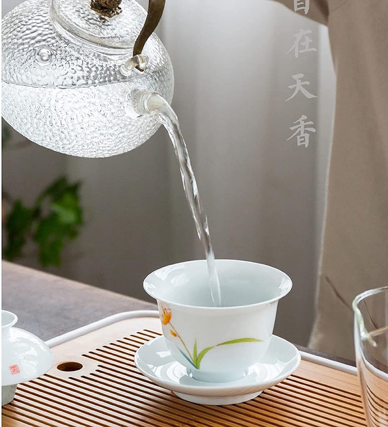 Gaiwan Teacup - Set Di Tazze Da Tè Cinese Dargon Sancai Da 200 Ml, Con Piattino E Piattino, Per Tè Gongfu, Colore: Giallo