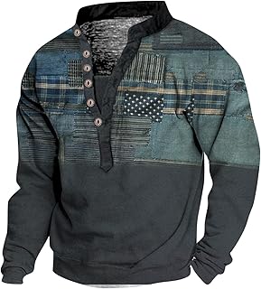 Splrit-MAN Mens Drawstring Stylish Vintage Printed Personality Classic Sweatshirt Soft Comfy Oversized Blanket Hoodie Loose Leisure Tops Pop Art Outdoor Sweatshirt