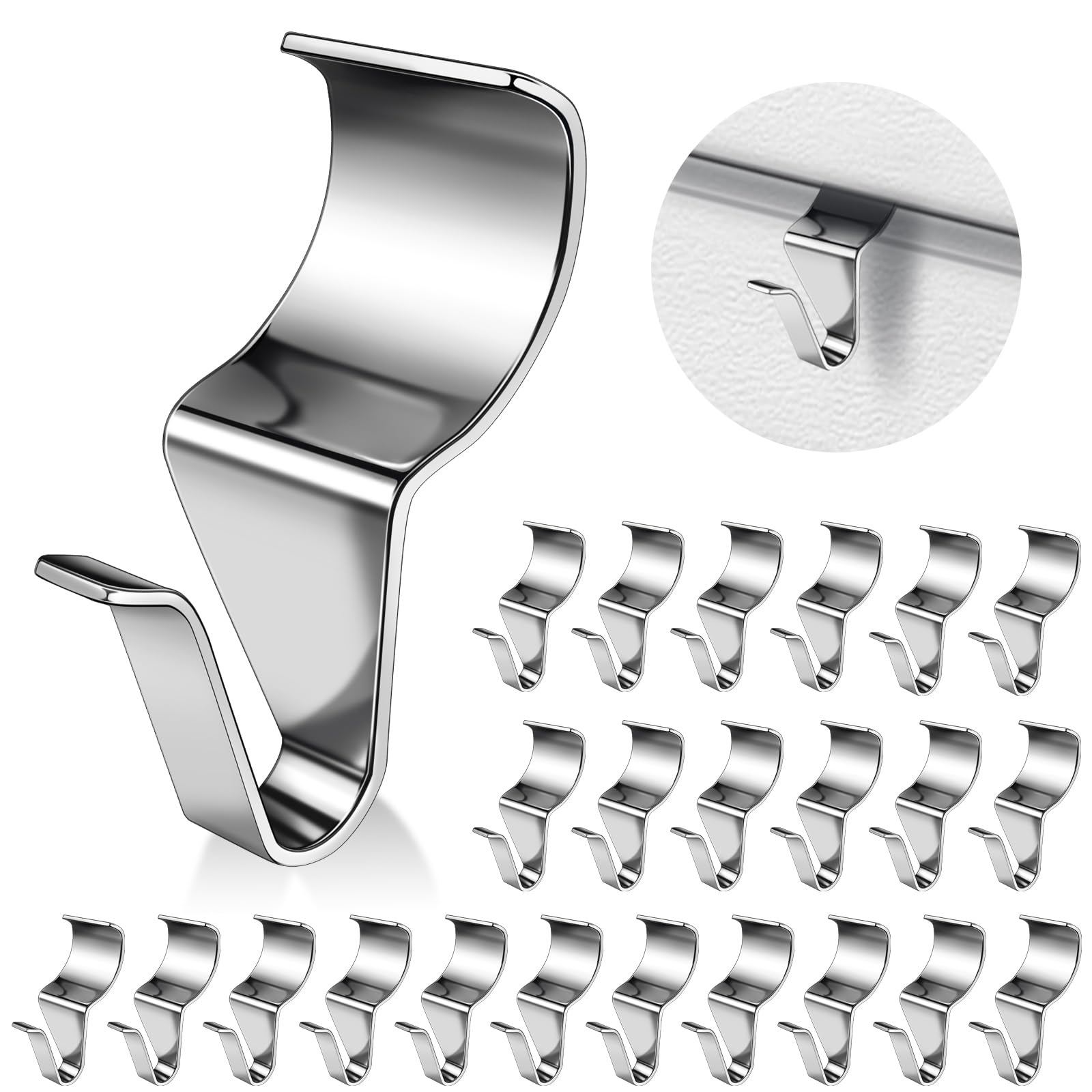 Vinyl Siding Hooks - 24 Pack Stainless Steel -1