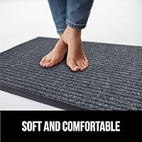 Vista 8 de Gorilla Grip - Tapete afelpado original de goma con perfil bajo, resistente, duradero, impermeable y fácil de limpiar para interior y exterior