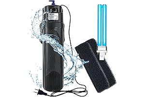 COOSPIDER UV Filter for Pond - JUP-01, 40-80 Gallon Aquarium, Green Clean Machine