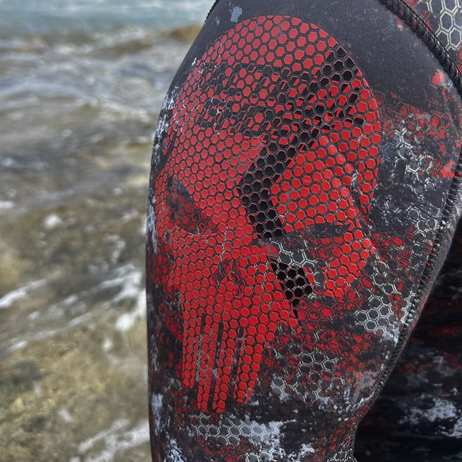 EPSEALON Tactical Ghost Neoprene Giacca 5 mm Tuta da caccia subacquea immersioni pesca apnea Freediving Spearfishing Wetsuit Jacket