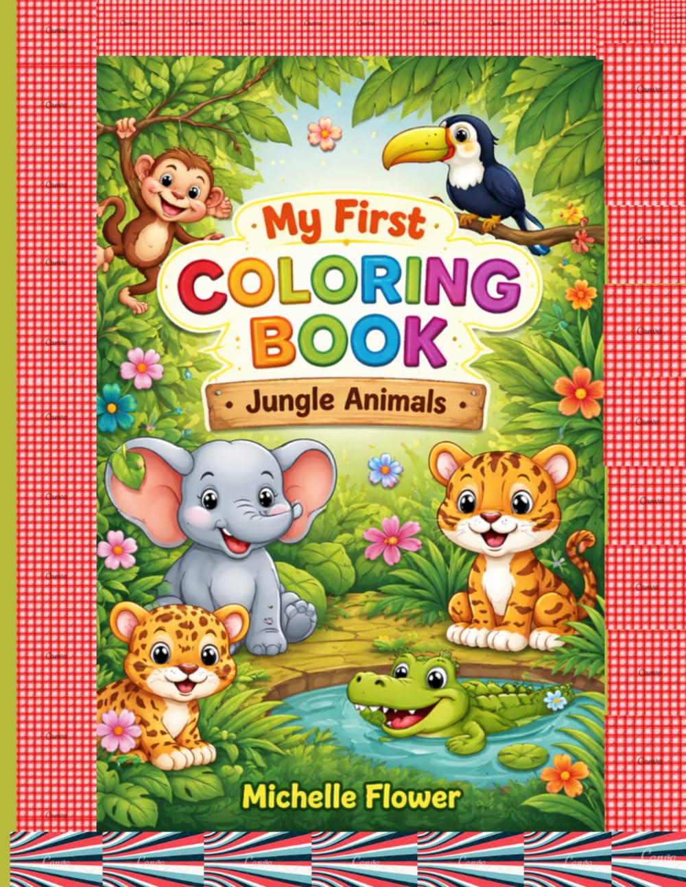 My First Coloring Book: Jungle Animals: Fun and Easy Pictures for Little Hands