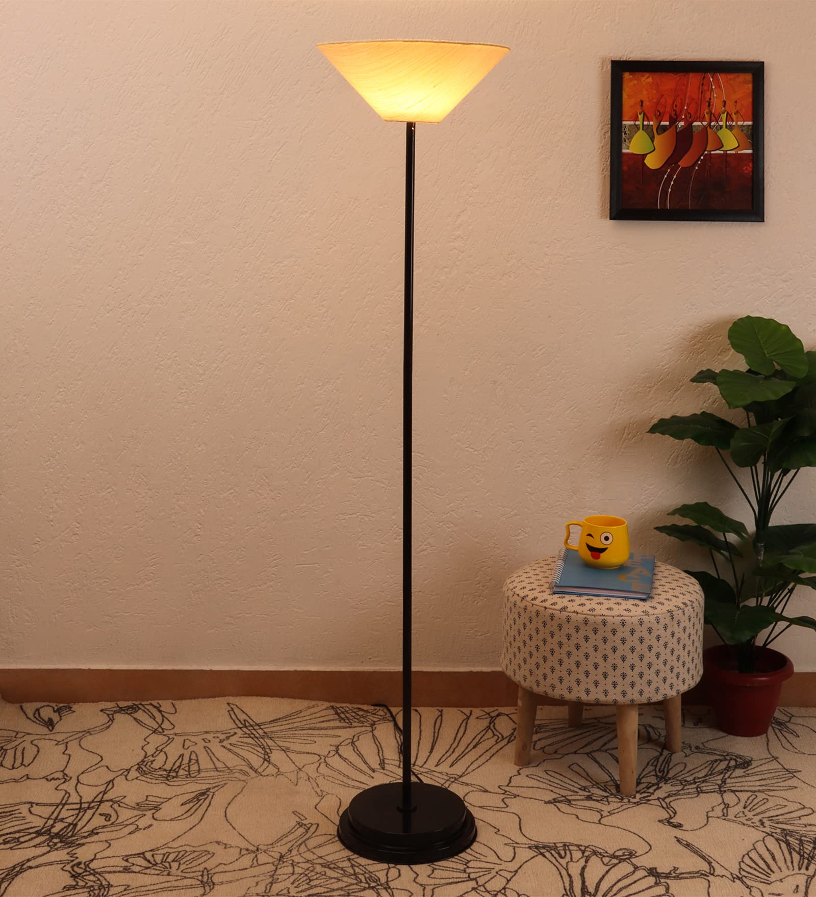 BEVERLY STUDIO uprighter Beige Floor lamp, Standard (FLOOR0088U10_CL)