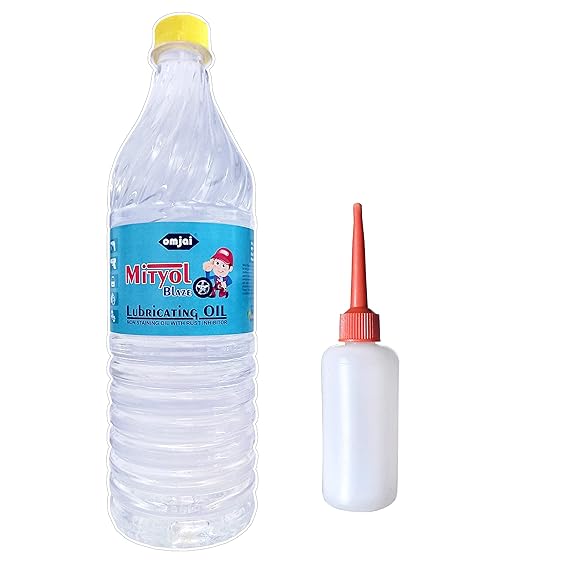 Omjai's Mityol Blaze Sewing and Multipurpose Lubrication Machine Oil (900ml) with Free Machine Oil refillable Bottle