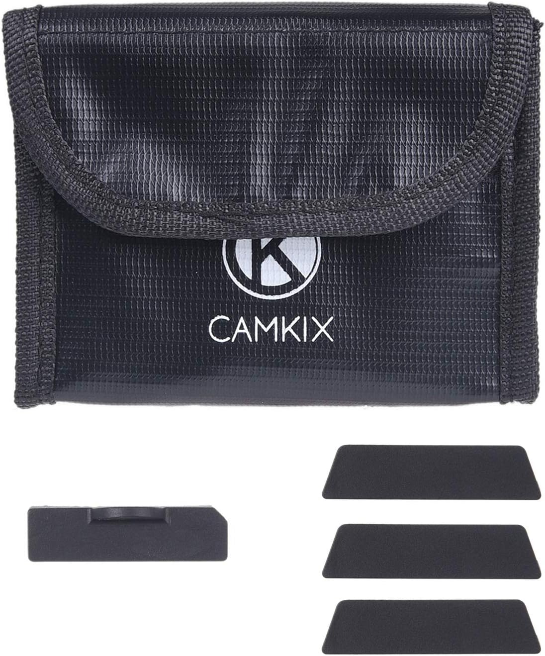 CamKix Travel Safety Pack Compatible with DJI Mavic 2 Zoom/Pro - for 3 Batteries - Includes: LiPo Safety Bag, 3X Battery Port Cover, 1x Charge Port Cover and Travel Instructions - Protection Kit