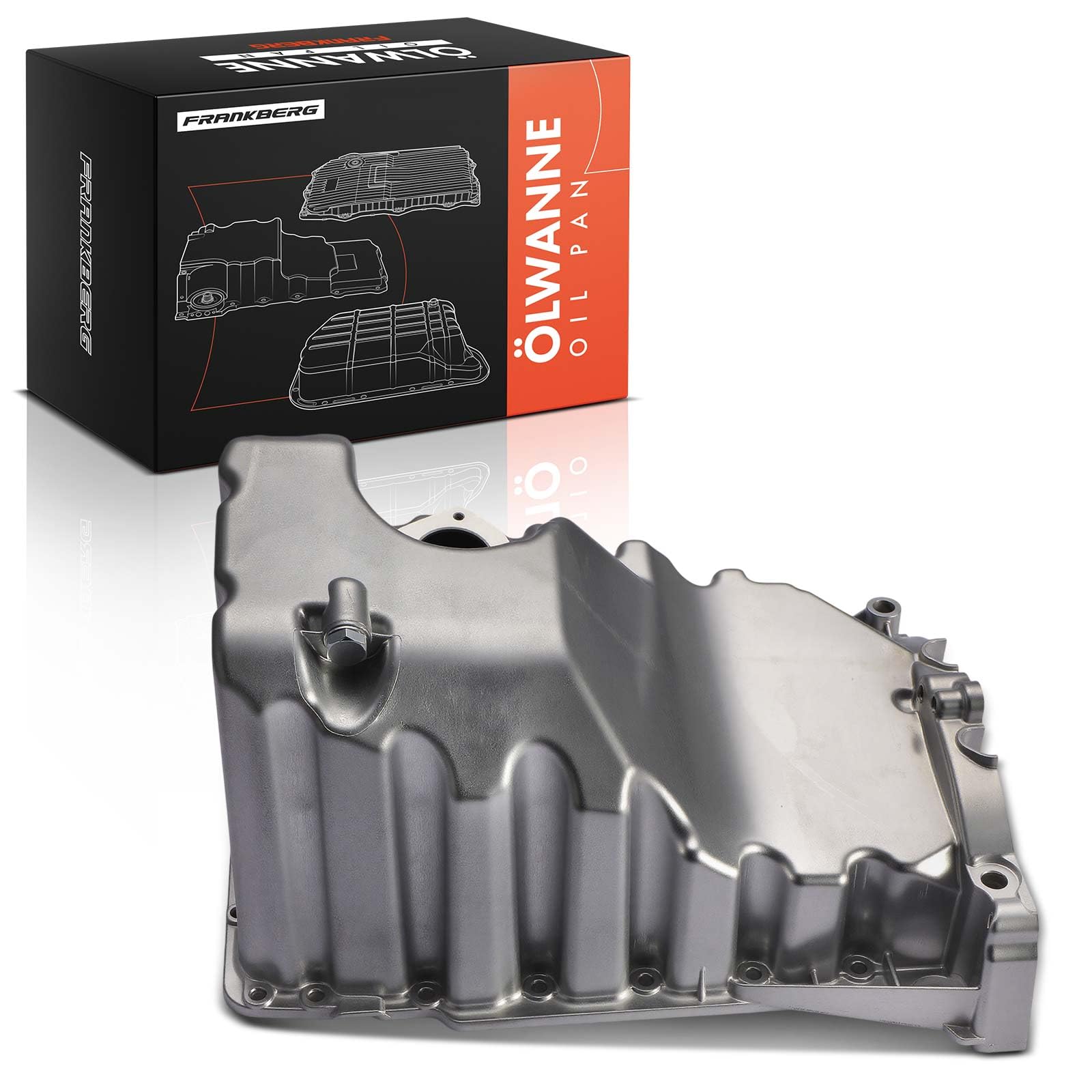 Frankberg Coppa dell'olio coppa dell'olio motore 03L103603M 03L103603E | Compatibile con: A.m.a.r.o.k 2HA 2HB AGD S1B S6B S7A S7B