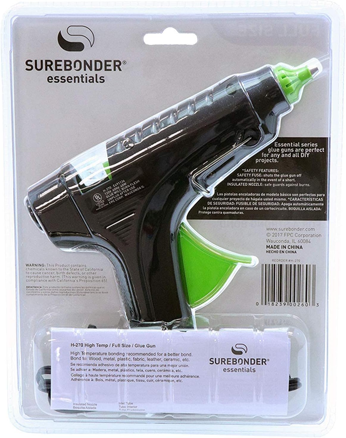 H-270 Essentials Series 40 Watt Full Size High Temperature Hot Glue Gun (Pack of 2)