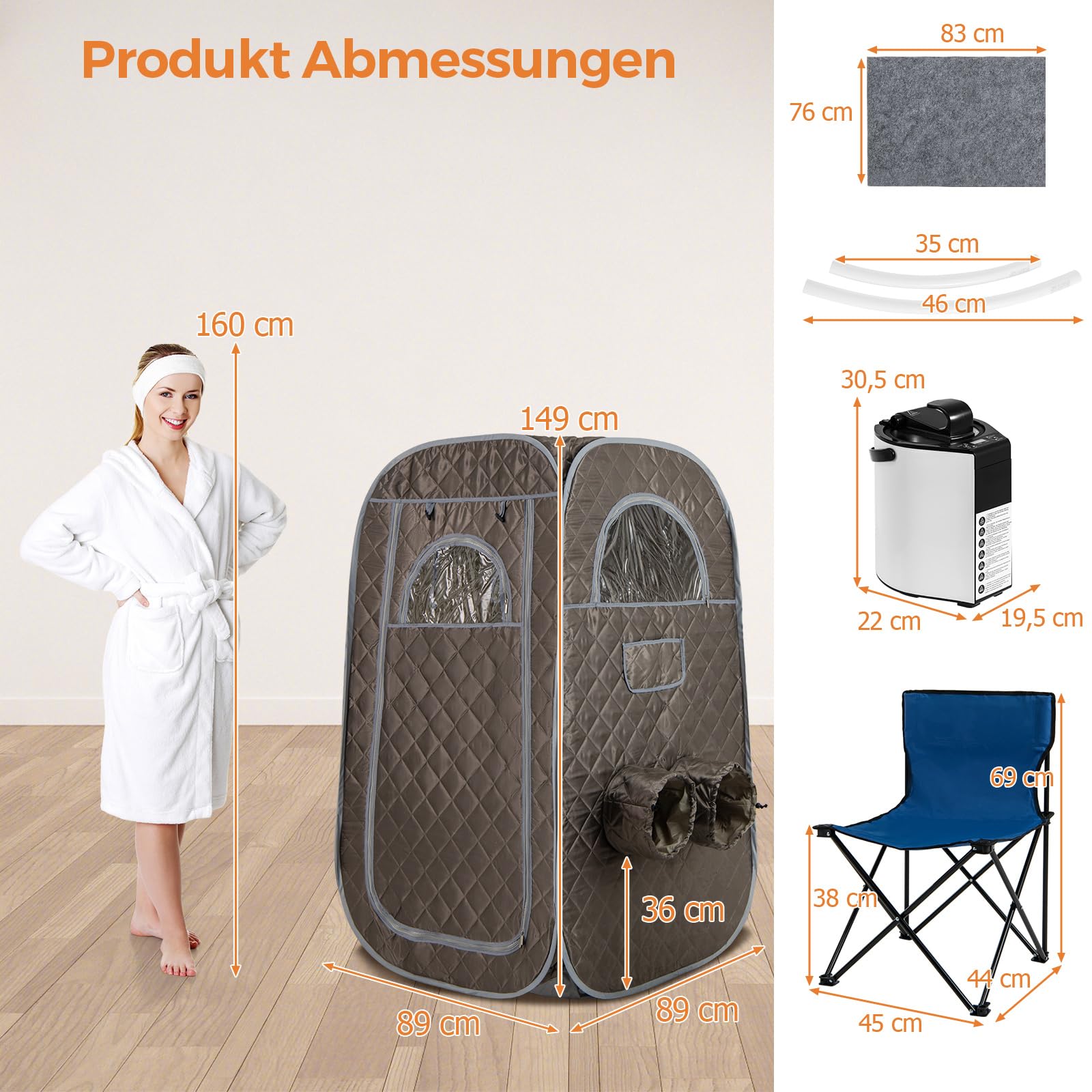 N NETSPA – Spa – Celestia – halfstijf, vierkant, 6 zitplaatsen – SP-CLS6-CB – draagbare schuimconstructie, geïntegreerde verwarming en energiebesparende afdekking – volume 1100 l – 180 x H 70 cm