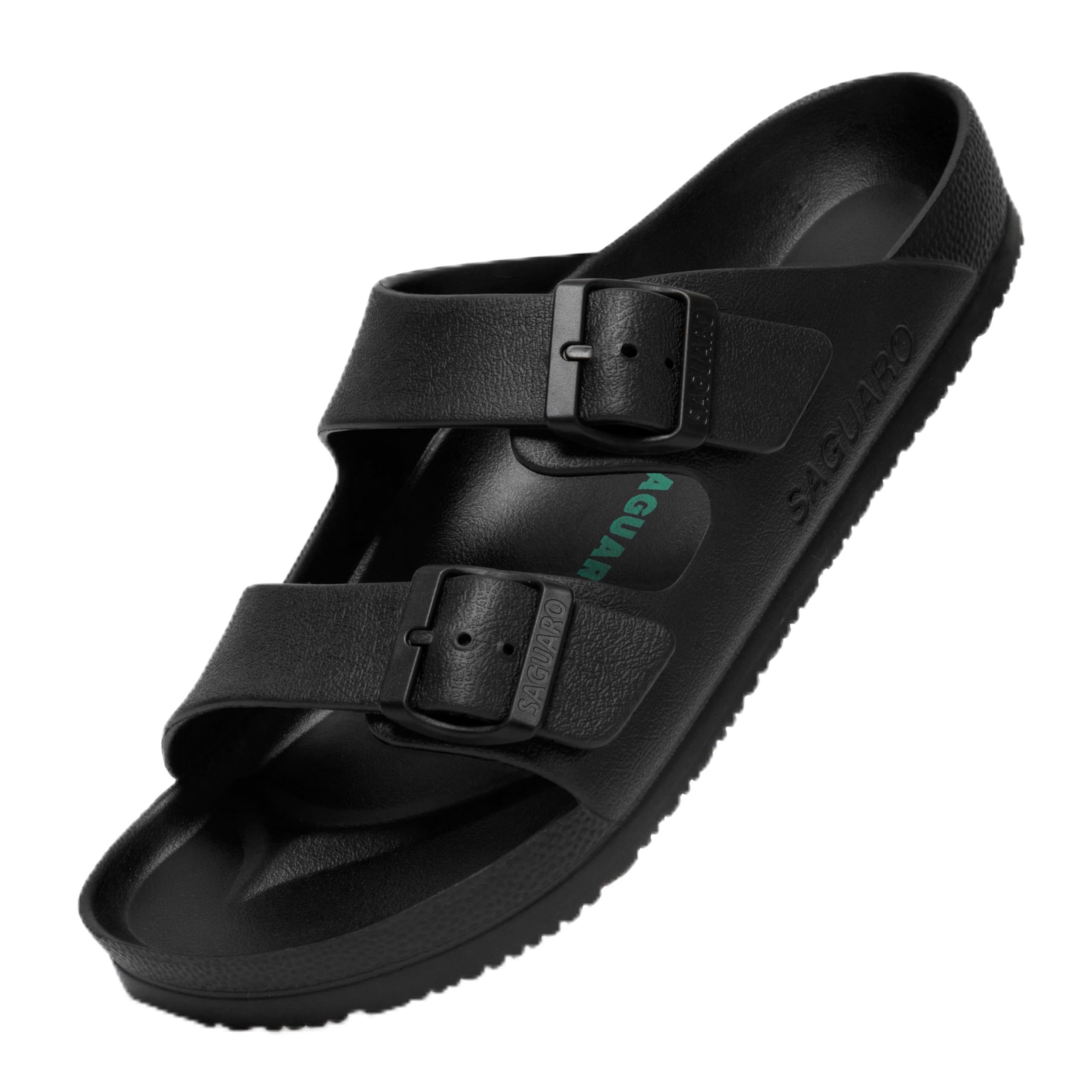 SAGUARO Hausschuhe Herren Damen Leicht Elastisch Pantoletten Klassisch Badschuhe Unisex Erwachsener Sandalen 36-48 EU