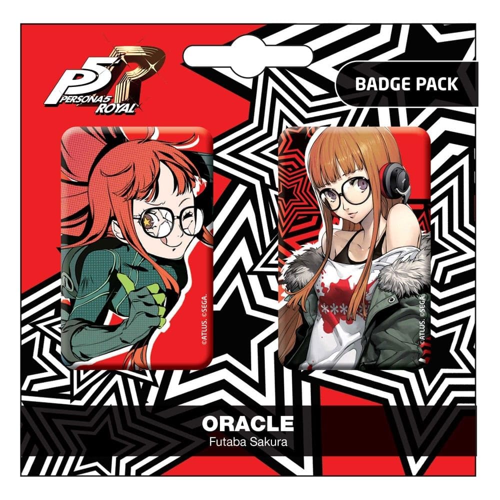 POPBuddies Persona 5 Royal Oracle/Futaba Sakura Badge Pack