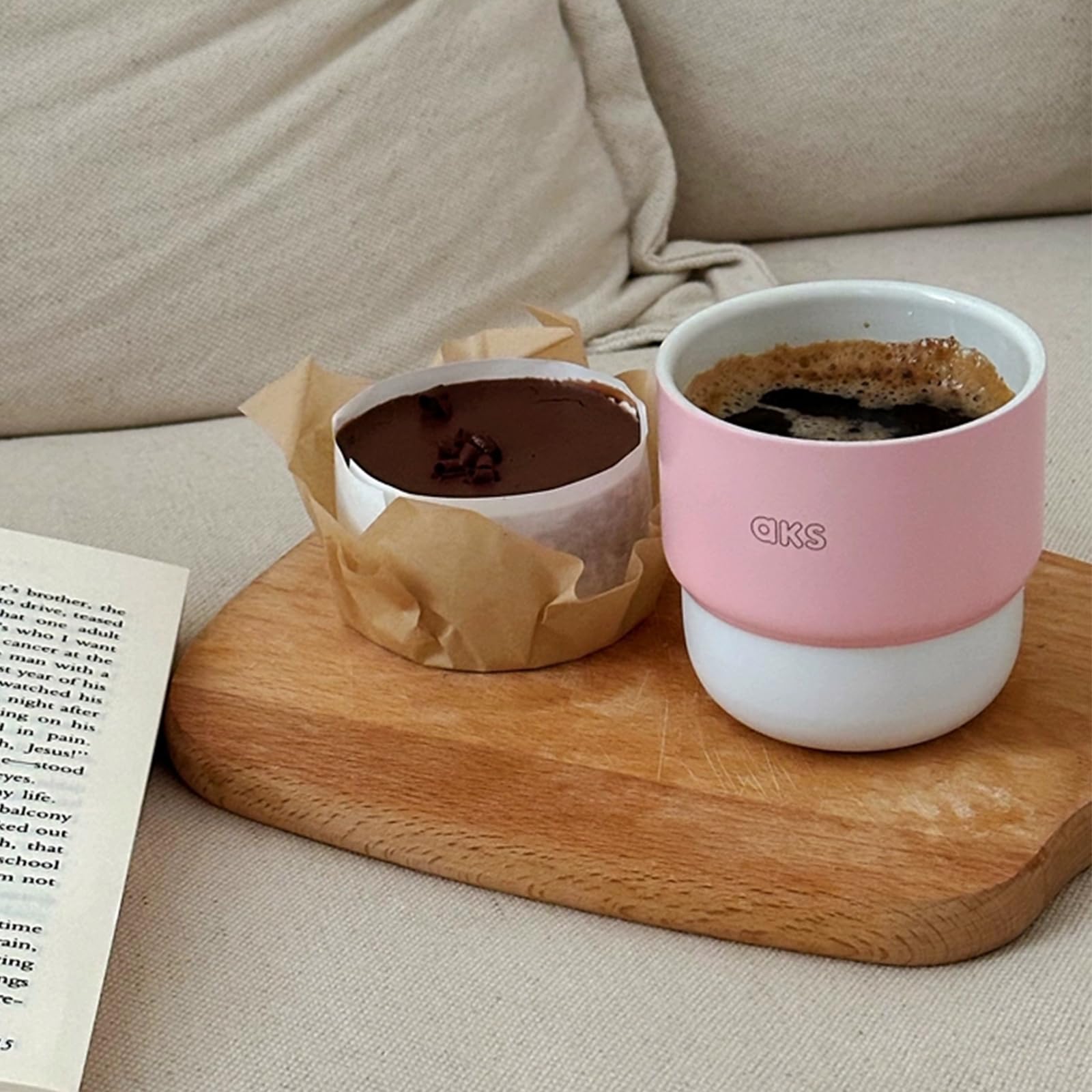 Amazon.com | AKS X DXNB Stainless Steel Coffee Cup with Ceramic-Coated  Interior, 8oz Reusable Small Cup - Stackable Design for Hot & Cold Drinks,  Durable for Office/Outdoor/Home Use (pink): Coffee Cups &