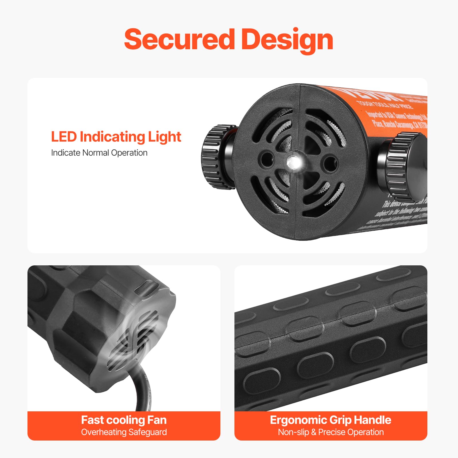 VEVOR Kit de Chauffage à Induction Magnétique 1 kW, Appareil de Chauffage par Induction Portatif, Chauffe-Boulon à 8 Bobines, pour Retirer les Boulons et Écrous Rouillés Réparation Automobile