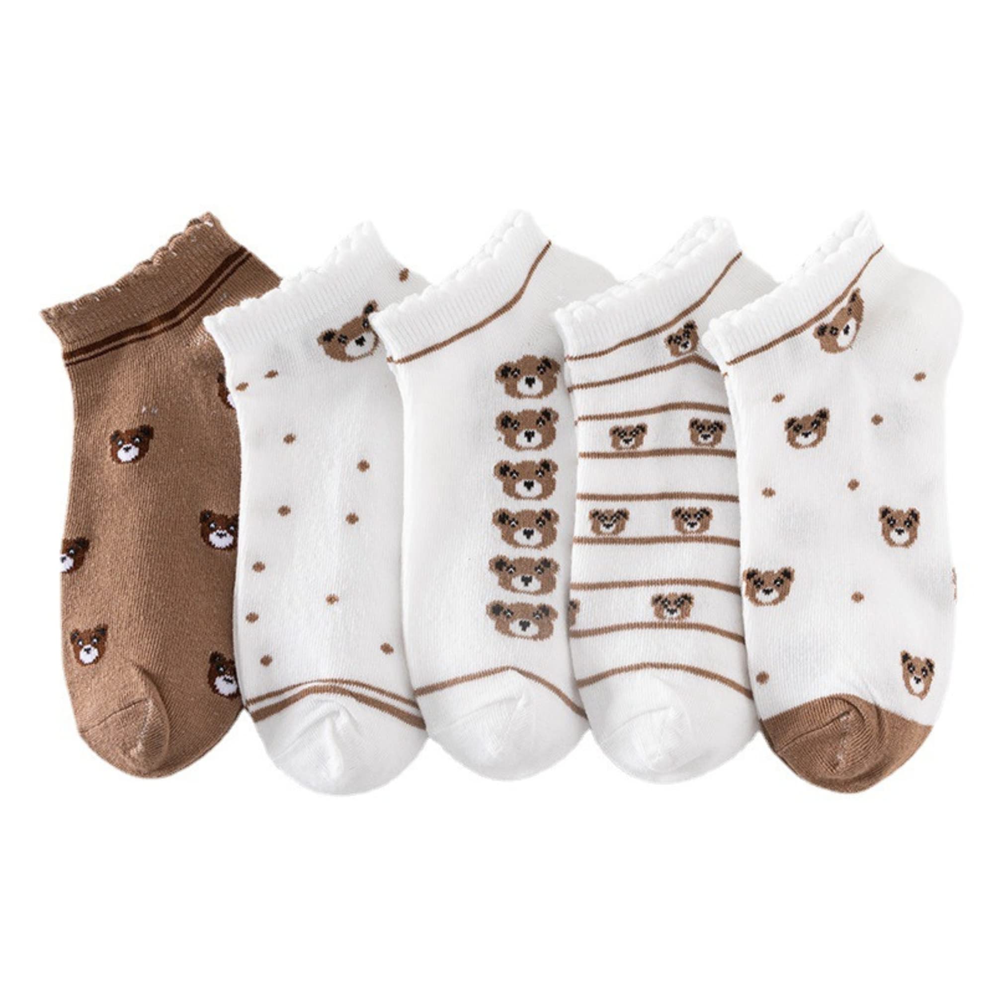 YOUSTYLO Socks For Women | Low Cut Ankle Length Boat Socks | Ladies Knitted Girls Yoga Socks Combo SK1220A (Multi, Pack of 5)-image-18