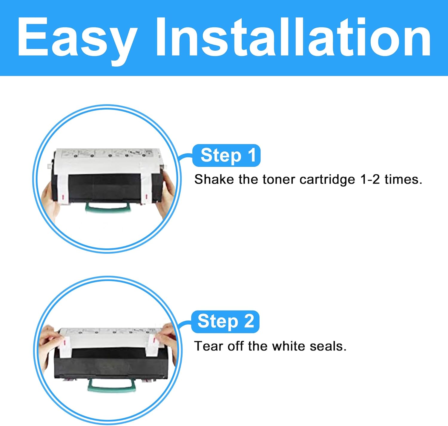 LCL Compatible Toner Cartridge Replacement for Lexmark E260A21A E260 E260d E260dn E260dtn E260dt E360 E360dn E360dtn E360d E460 E460dn E460dw E462dtn E462 E460d E460dtn (1-Pack Black)