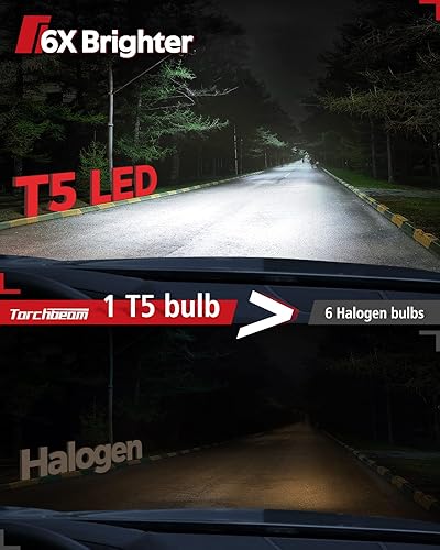 Miniatura 2 de Torchbeam Bombillas LED antiniebla 9006 HB4 20000 lúmenes, 100 W, 600% brillo, 6000 K, blanco frío, reemplazo halógeno Plug and Play para automóviles