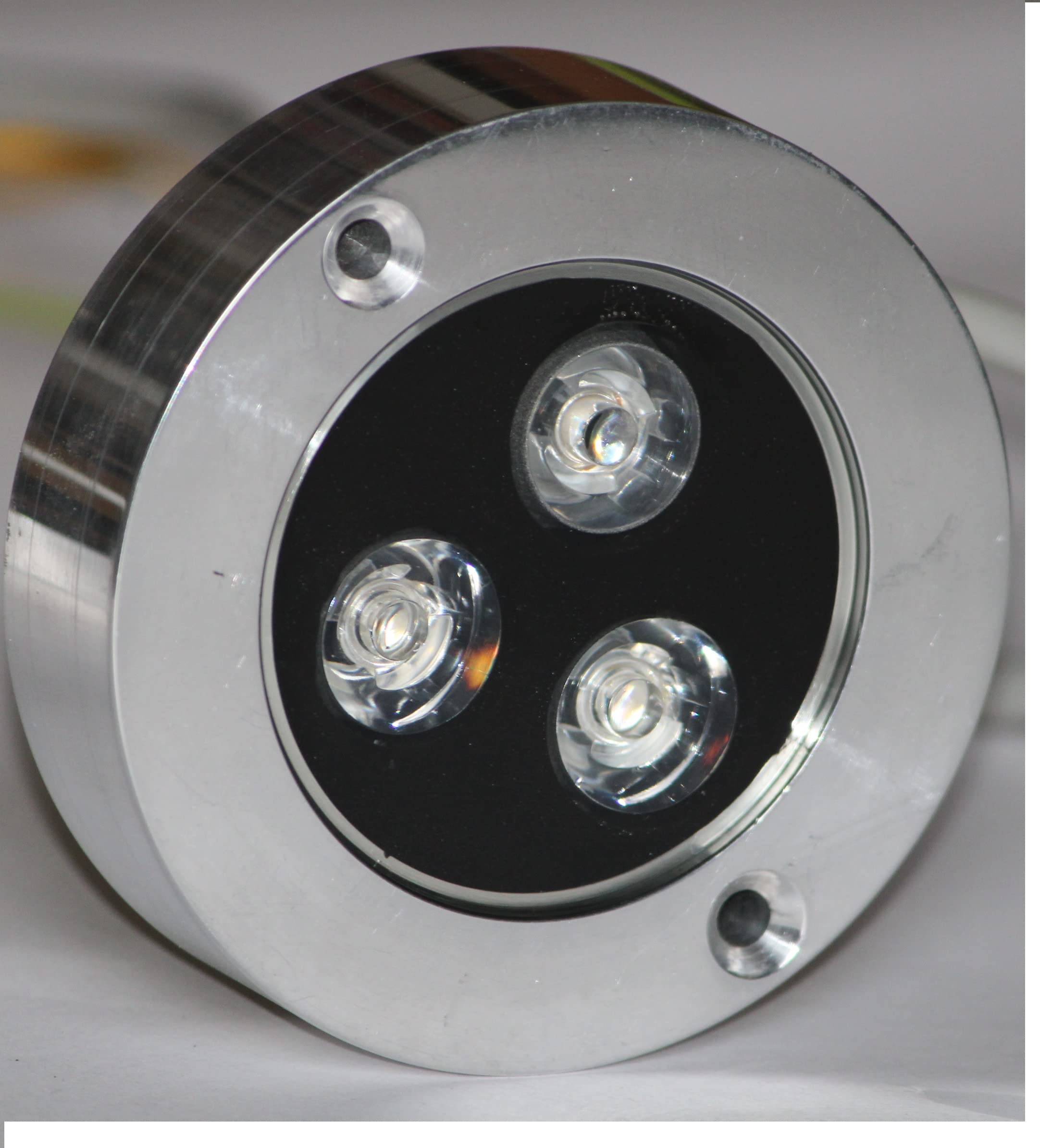 Om Shakti Enterprise, Gz6_35 3 Led Aluminium Underwater White Colour Light With Smps And Ip68 Waterproof Grade, Perfect For Swimming Pool, Ponds, Fountain, Aquariums, Park Lake, Water Stage