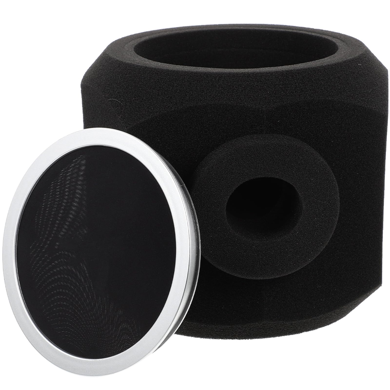 Toyvian Cubierta de Micrófono Esponja Absorbente de Sonido Funda Protectora Material Esponjoso Transpirable Fácil de Instalar para Grabación Transmisión y Actuaciones